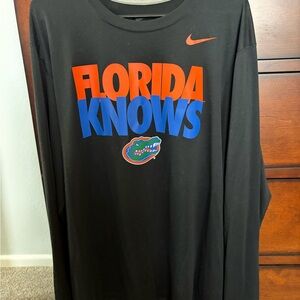 Nike Black Long Sleeve with Florida Gators Graphic